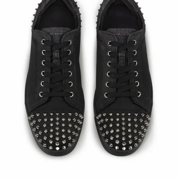 Christian Louboutin Black Studded Sneakers